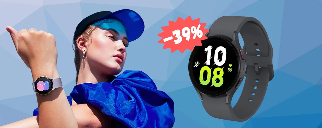 SAMSUNG Galaxy Watch5 a PREZZO BOMBA su Amazon (-39%)