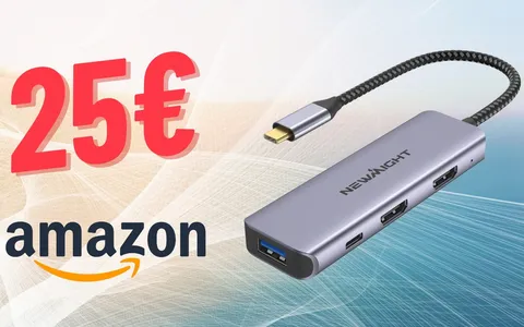 Newmight Adattatore USB-C 4 in 1 ora tuo a un PREZZO SCONTATO!