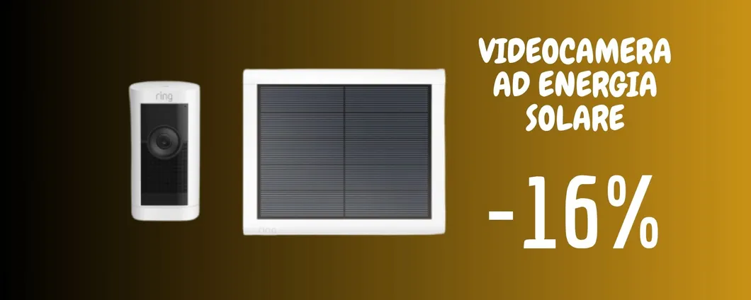 Sicurezza garantita con la videocamera ad energia solare: PREZZO SUPER con L'OFFERTA