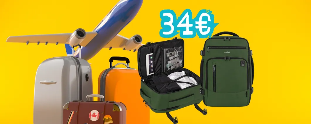Viaggia leggero e risparmia con questo zaino in offerta al 52%