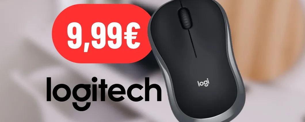 Mouse Logitech piccolo ed elegante a 9,99€: SCONTO PAZZESCO (-44%)