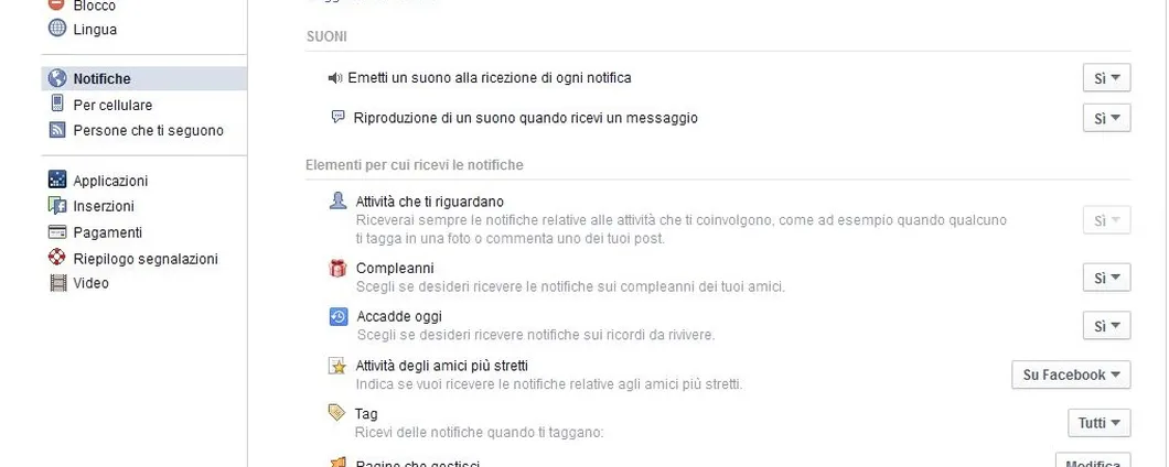 Facebook: come disattivare le notifiche dei video in live streaming