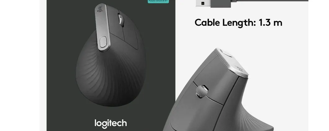 Mouse ergonomico Logitech Mx senza fili ad un prezzo BOMBA su Amazon