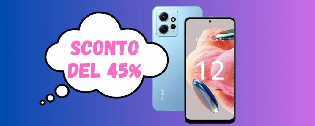 SCONTO FOLLE del 45% per lo Xiaomi Redmi Note 12 (su Amazon)