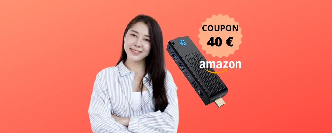Mini PC Stick con Windows 10 Pro e 8/128GB a 119€ grazie al maxi coupon Amazon