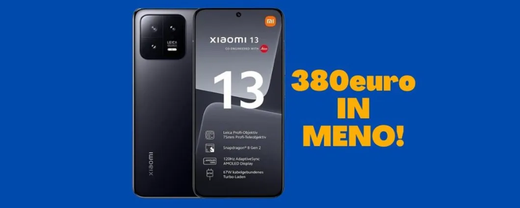 SOLO per OGGI su eBay lo Xiaomi 13 è scontato di 380 euro