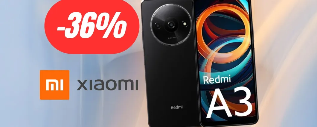 Xiaomi Redmi A3: lo smartphone per i meno esperti ad un PREZZO SHOCK (-36%)