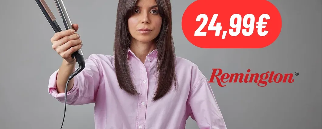 Capelli lisci perfetti come seta con la Piastra Remington in PROMOZIONE su Amazon: OFFERTA LAMPO