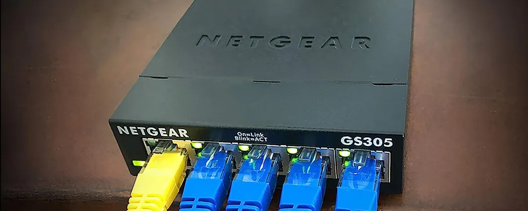 Switch Ethernet a 5 porte Gigabit di NETGEAR a meno di 20 euro su Amazon