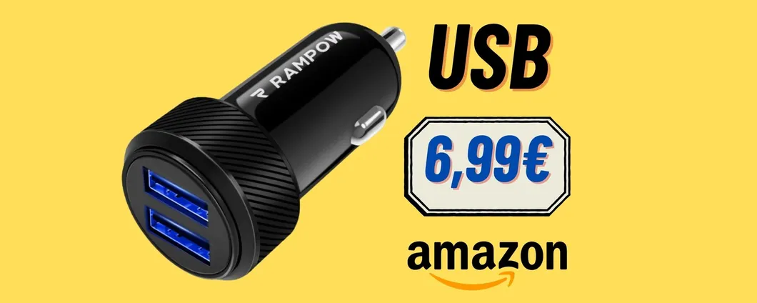 Carica il tuo telefono anche in auto con il caricatore USB IN MAXI SCONTO ad un PREZZO RIDICOLO