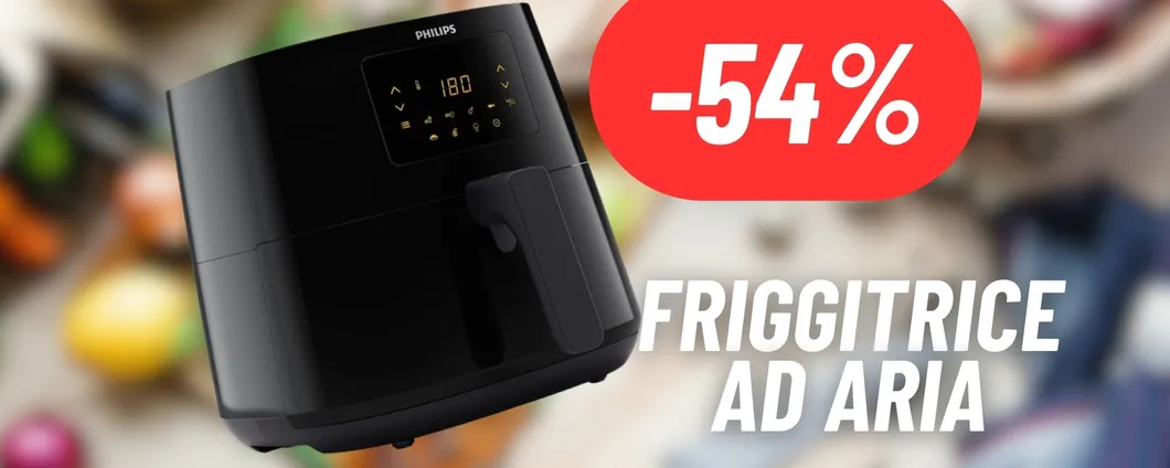 Per mangiare sano e saporito non bisogna spendere tanto: FRIGGITRICE AD ARIA PHILIPS in MAXI SCONTO (-54%)