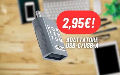 Adattatore USB-C/USB-A ad un PREZZO RIDICOLO: 2,95€ con lo sconto Amazon