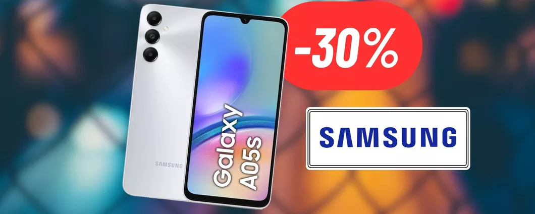CROLLA il prezzo del Samsung Galaxy A05s: 30% di sconto su Amazon