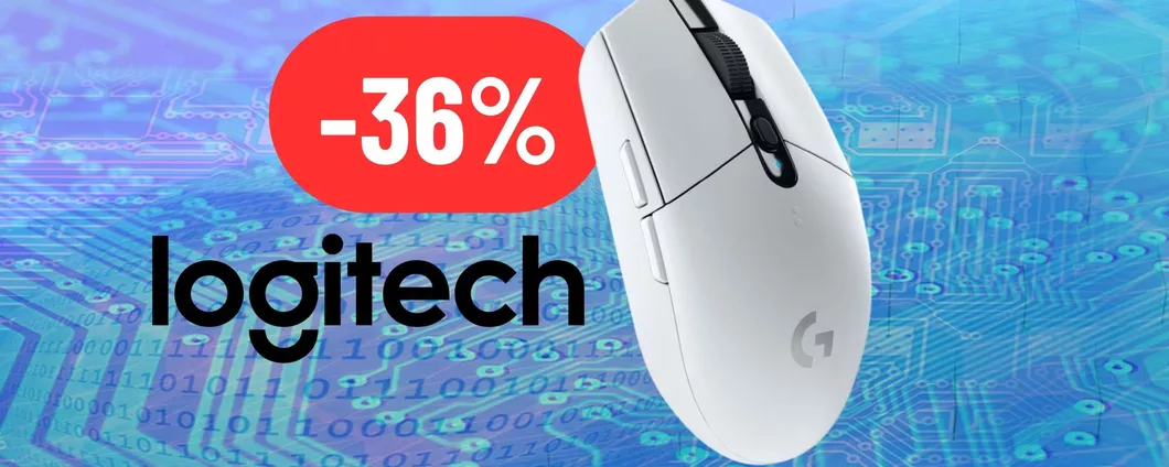 Mouse da gaming preciso ed elegante targato Logitech al 36% di sconto
