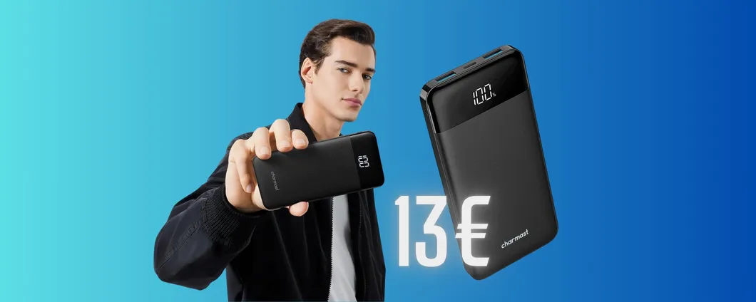 La ricarica ovunque con questo Power Bank compatto e potente a soli 13€