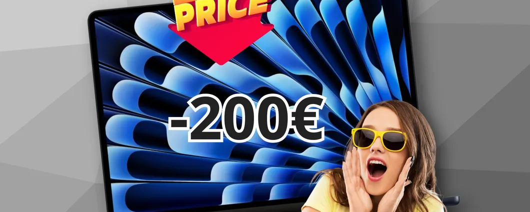 RISPARMIA 200€ per MacBook Air da 13 pollici: con il 15% in meno è UNO SBALLO!