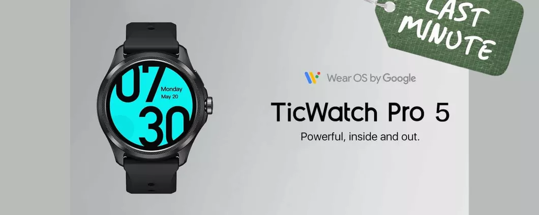 Ticwatch Pro 5: CROLLA IL PREZZO dello smartwatch PIU' AMATO dagli sportivi