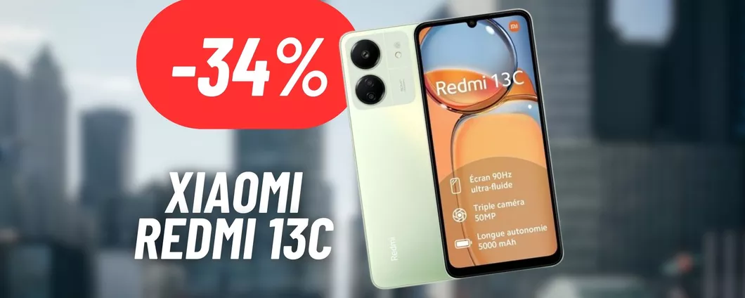 Maxi sconto sullo Xiaomi Redmi 13C: PREZZO STRACCIATO