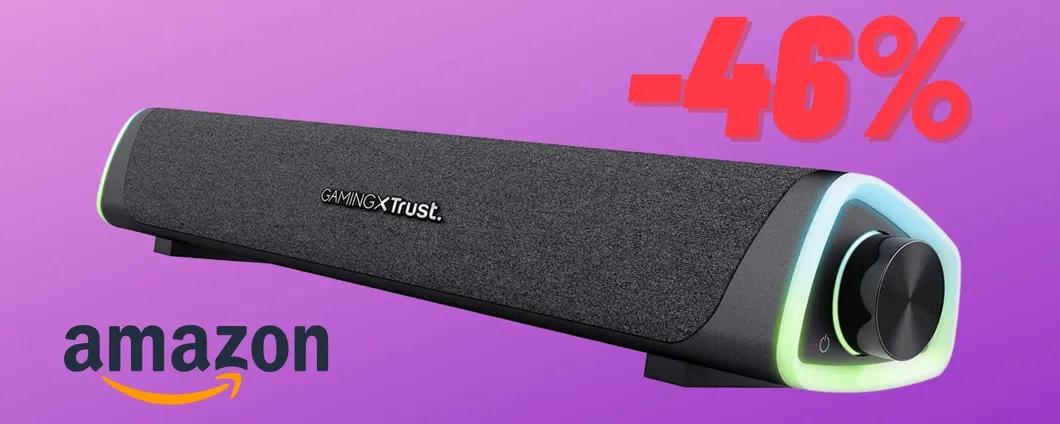 La Soundbar per domarle tutte: è in OFFERTISSIMA la Trust Gaming GXT 620 Axon