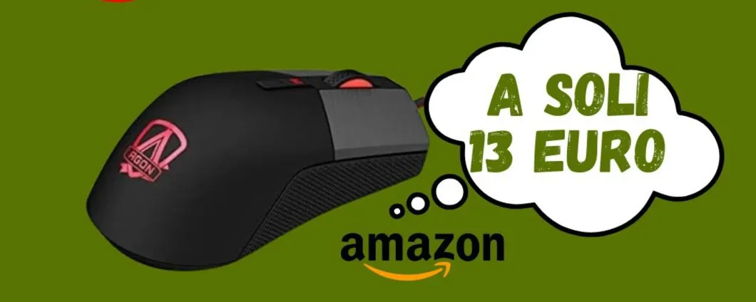 Mouse da gioco ORA A SOLI 13 euro su Amazon