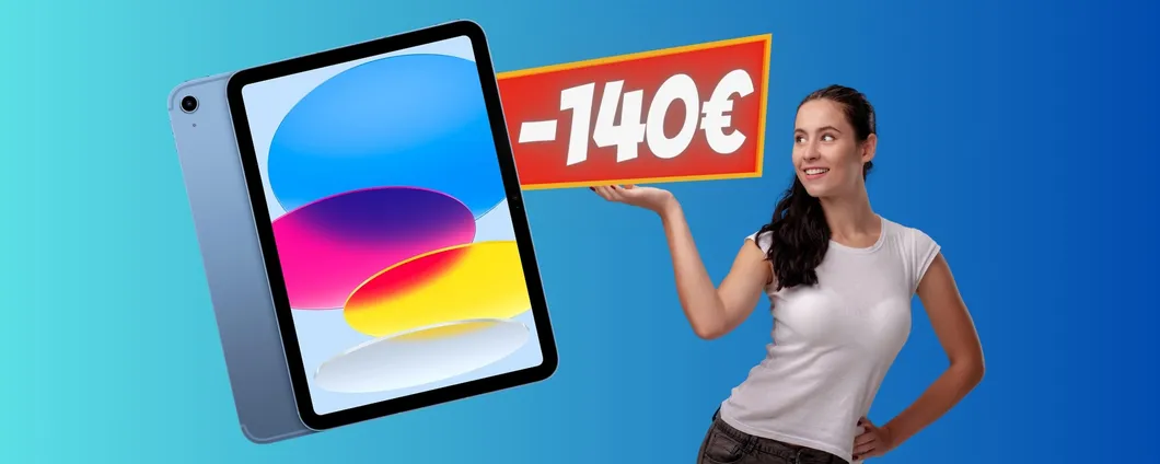 iPad da 10,9 pollici (modello 2022) in SUPER SCONTO di 140€ su Amazon