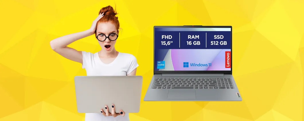 Lenovo IdeaPad Slim 3 al MINIMO STORICO Amazon (offerta a tempo)
