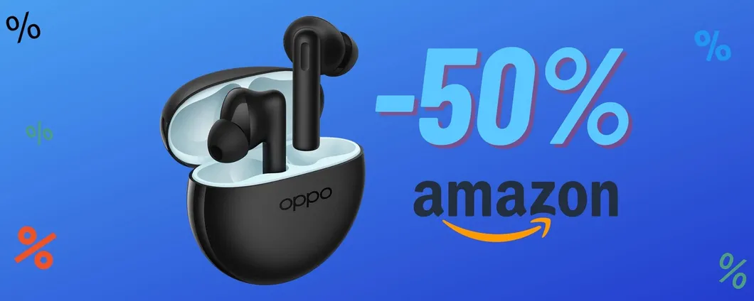OPPO Enco Buds2 sono in OFFERTISSIMA su Amazon a META' PREZZO!