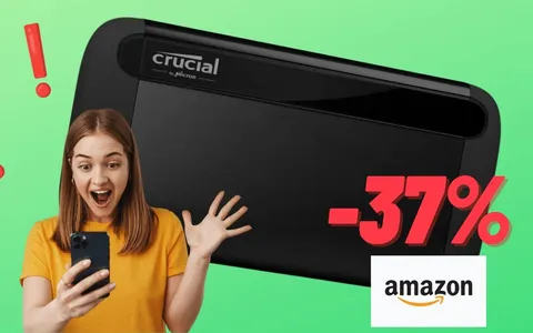 Un mondo di 1TB in TASCA con questa SSD portatile di Crucial