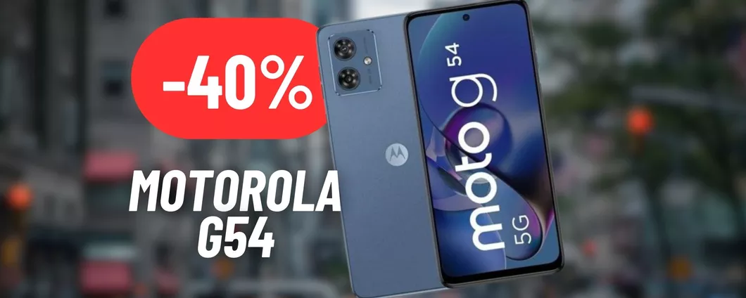 CROLLA IL PREZZO del Motorola G54: ora è un vero e proprio best buy