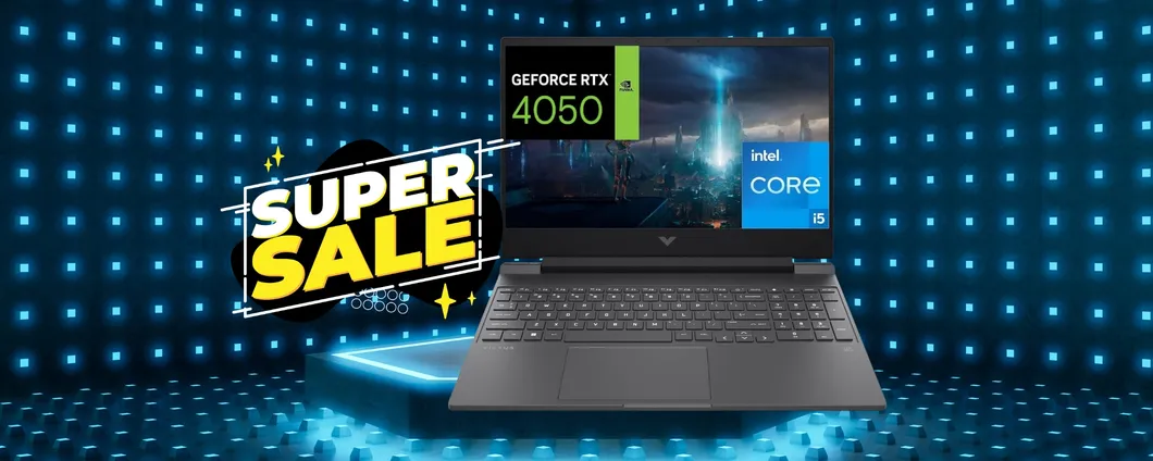 HP Victus 15 con i5 e RTX 4050: notebook da gaming che costa poco