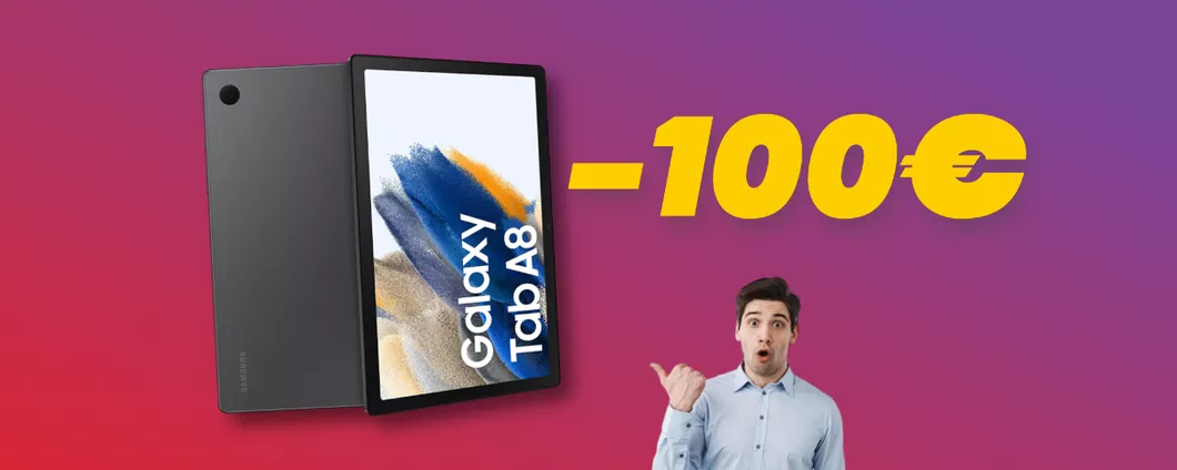 Amazon GRAFFIA con lo sconto di 100€ sul Samsung Galaxy Tab A8