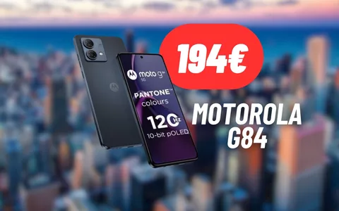 DISINTEGRATO IL PREZZO del Motorola G84: doppia promo attiva su eBay