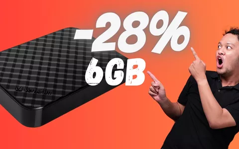 Hard Disk portatile da 6GB a un PREZZO da SVENIMENTO (-28%)