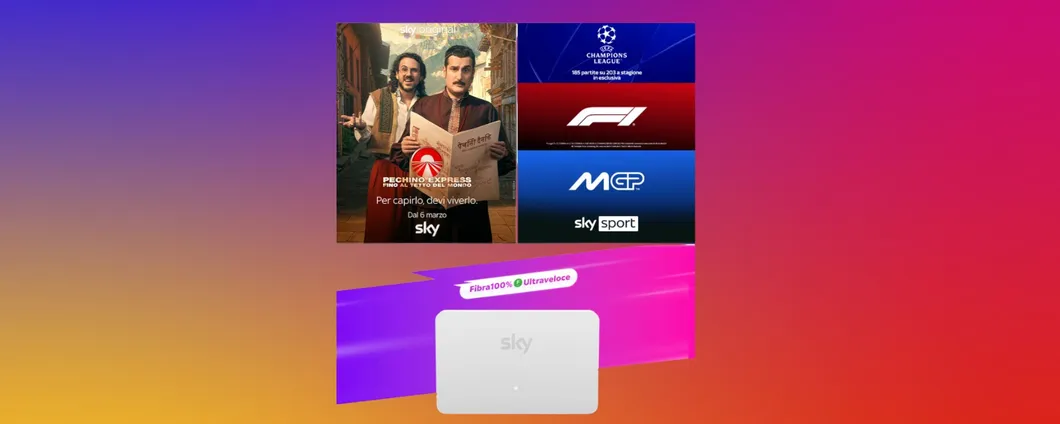 Sky WiFi con Sky TV e Sky Sport: un'offerta davvero SUPER