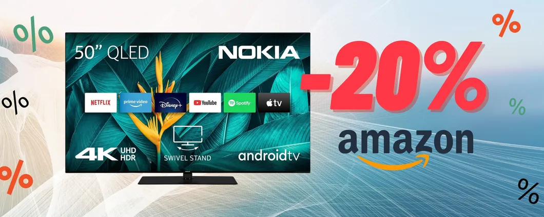 Passa al 4K risparmiando, con lo Smart TV Nokia da 50 POLLICI in OFFERTA!