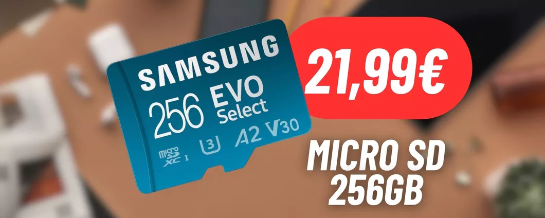 Micro SD Samsung da 256GB a PREZZO PROMO su Amazon