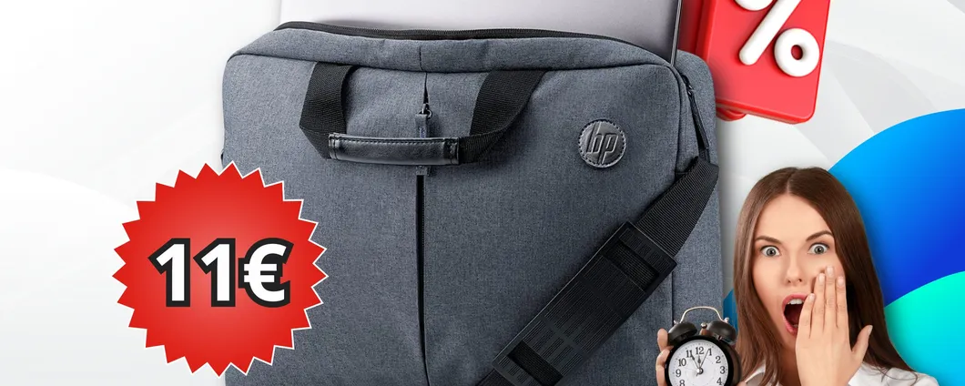 Scopri la Borsa HP a tracolla per il Notebook: spendi SOLO 11€ ed è anche una idea regalo!