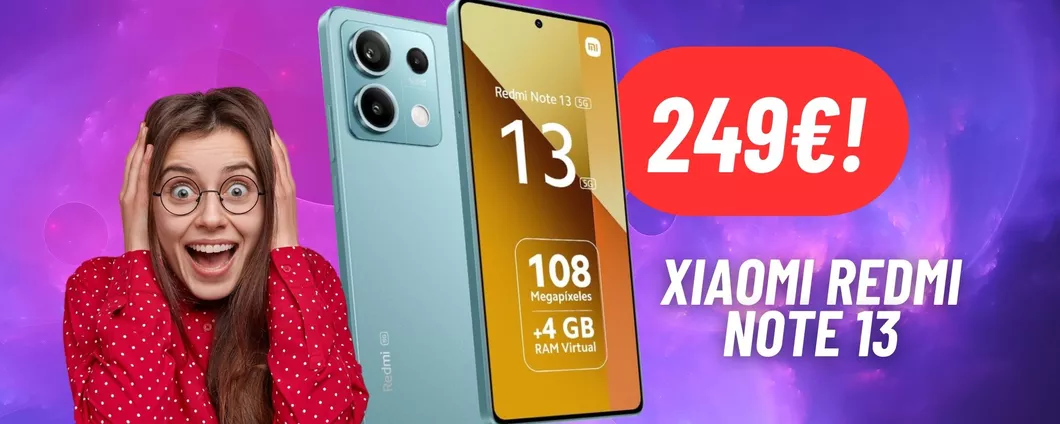 Cala il prezzo dello Xiaomi Redmi Note 13: offerta IRRINUNCIABILE su Amazon