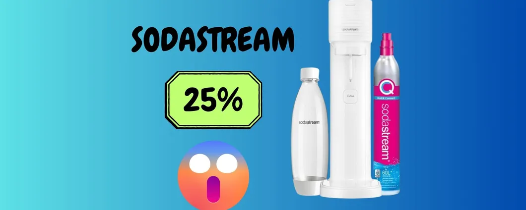 Acqua e bevande frizzanti sempre a casa con il Sodastream IN OFFERTA su Amazon