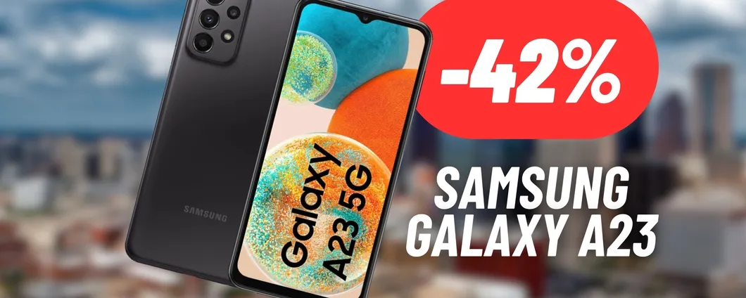 AMAZON OUTLET: folle sconto del 42% sul Samsung Galaxy A23