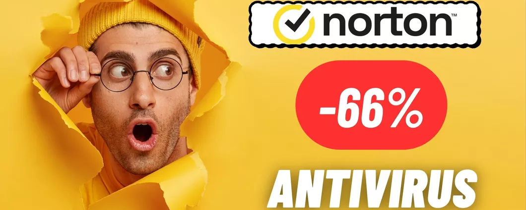 Norton: antivirus in sconto del 66% per un interno anno