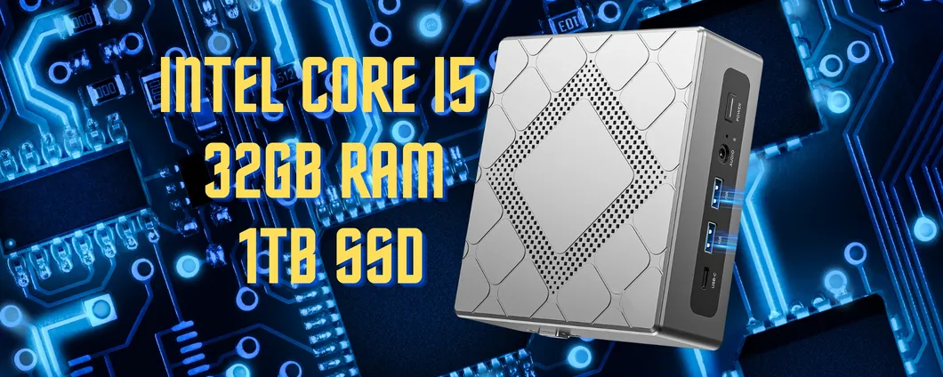Questo mini PC con i5, 32GB di RAM e 1TB SSD è in super offerta