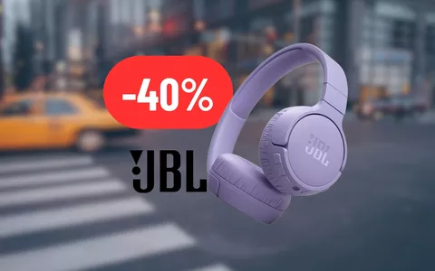 Tutta la qualità di JBL nelle comode ed eleganti Cuffie On-Ear al 40% di sconto