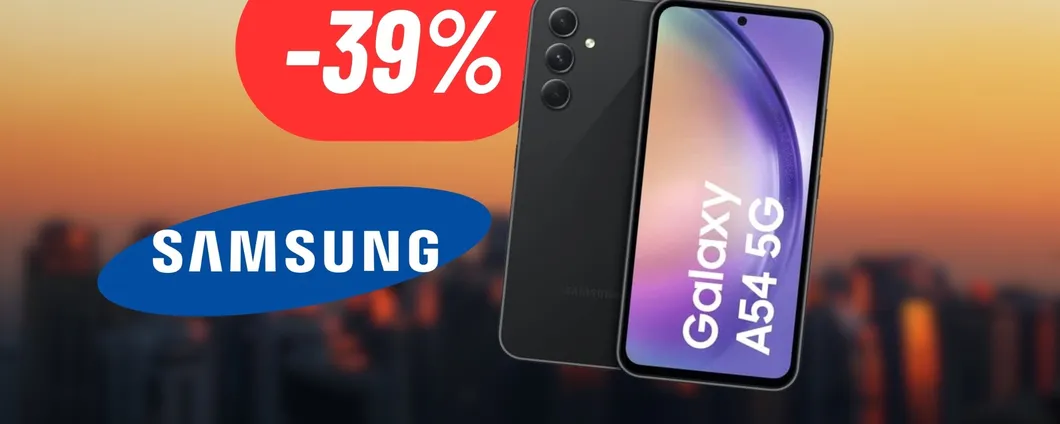 Promo Outlet: DISINTEGRATO il prezzo del Samsung Galaxy A54 con lo sconto del 39%