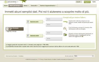Interfaccia Ancestry