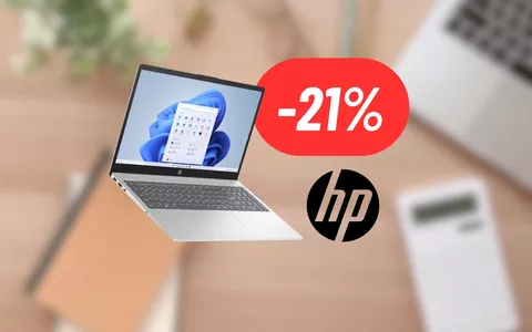 Il Laptop HP 15s è il più venduto su Amazon ed oggi è in sconto del 21%