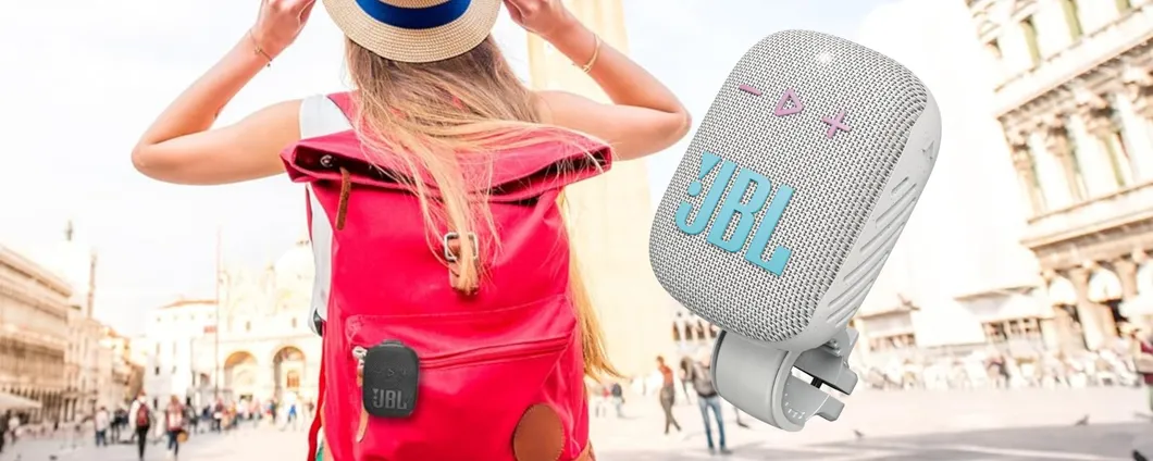 JBL Box Wind 3S: mini cassa Bluetooth con clip per agganciarla dove vuoi