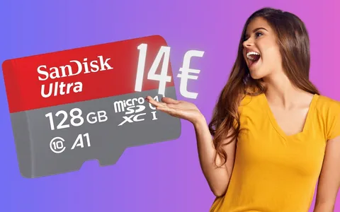 Aumenta la memoria dello smartphone con SanDisk Ultra da 128GB a soli 14€