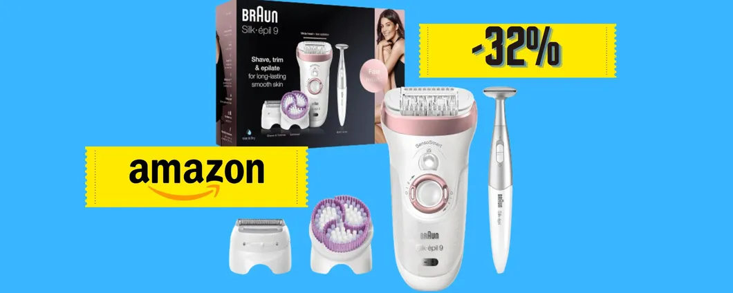 Gambe liscissime con il Silk-épil Braun in MAXI SCONTO