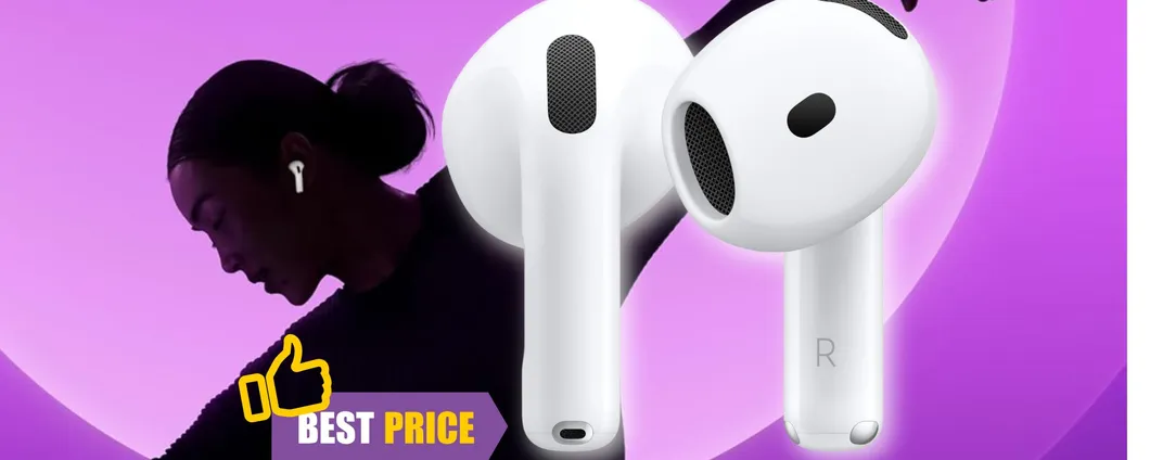 Apple AirPods 4: suono CRISTALLINO a un prezzo OCCASIONE su Amazon